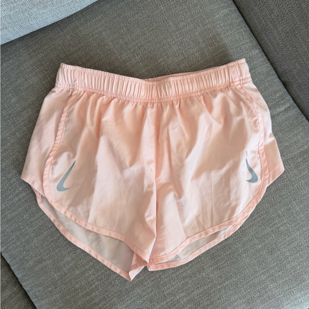 Nike Dri-Fit Peach Pink Running Shorts Size S Athletic